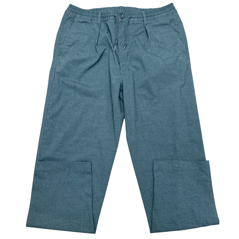 Polo Ralph Lauren Pants Mens XL Grey Stretch Tailored Slim Fit Drawstring Chino